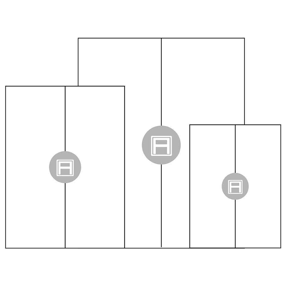 Minimalist white icon of gift wrapping