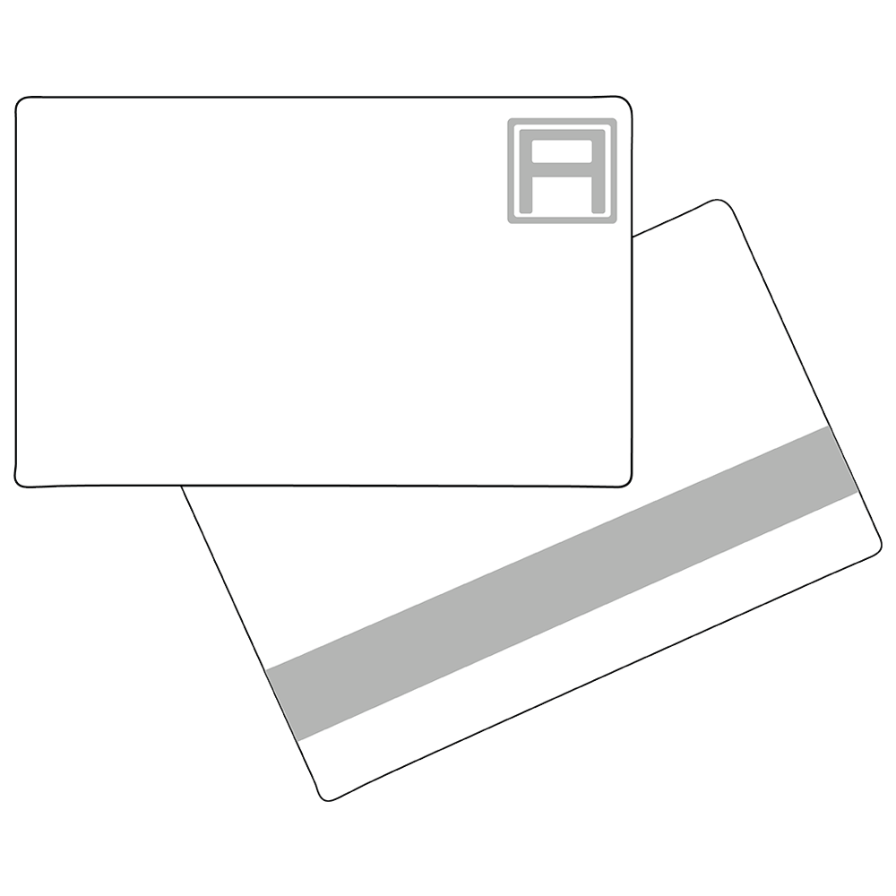 Minimalist icon of a credit card 