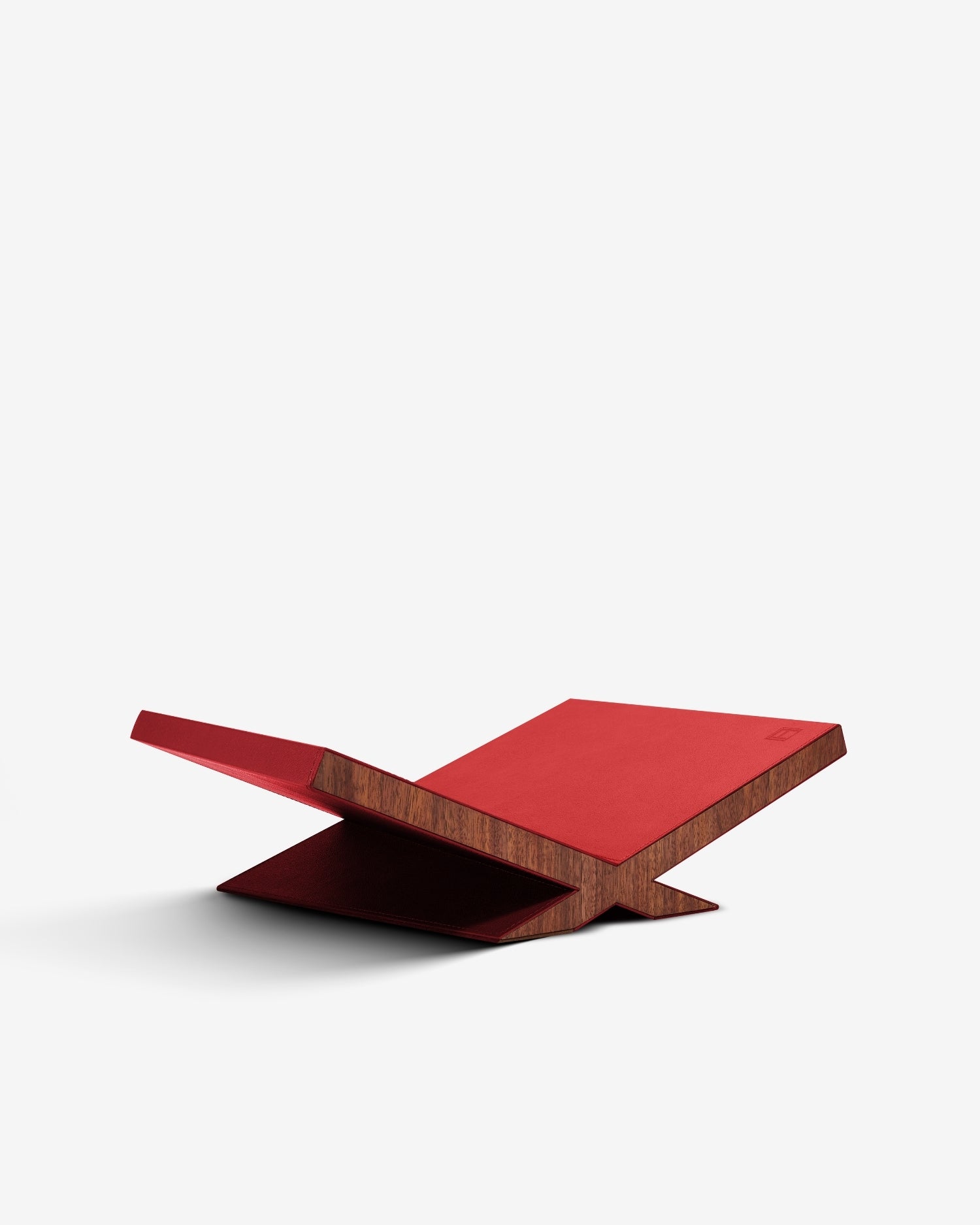 Culture Bookstand Display in Red Leather | ASSOULINE FR