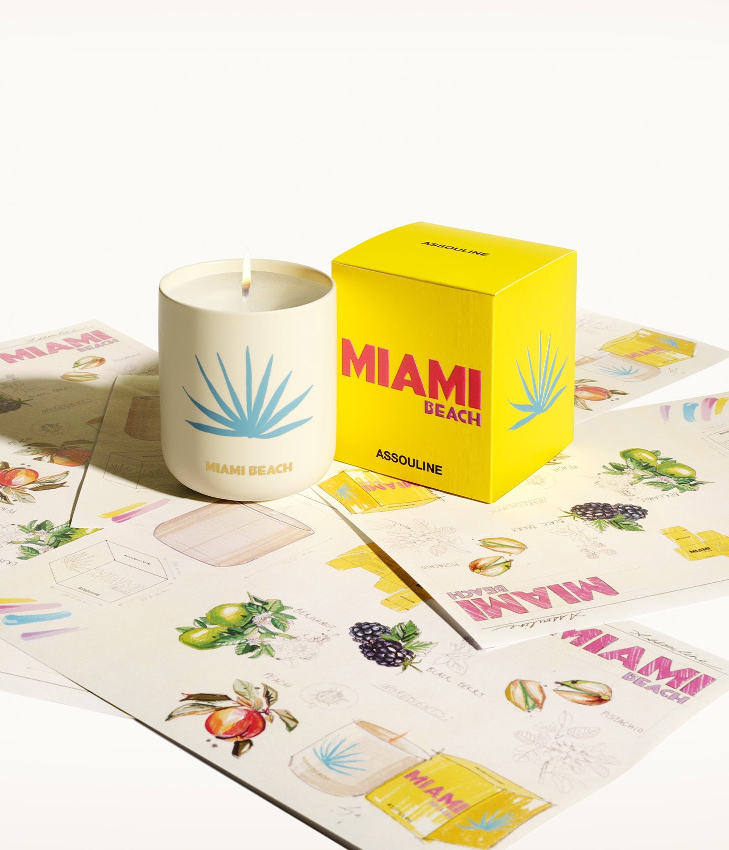 Miami Beach-Travel From Home Candle | ASSOULINE FR